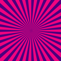 Purple and pink radial beams