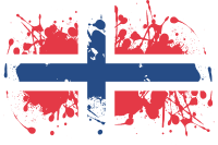 Norway flag grunge