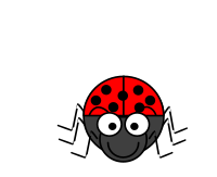 Cartoon ladybug