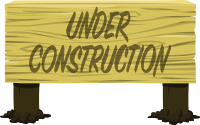 Wood Under Construction Sign