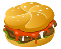 Food Hamburger - Isolated