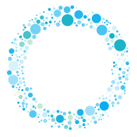 Blue dotted circle