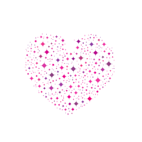 Diamond pattern pink heart