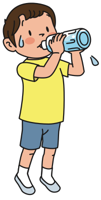 Thirsty boy