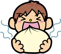 Eating Chinese-style Steamed Bun (#1)