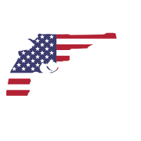 American flag gun silhouette