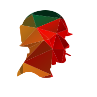 Colour silhouette soldier