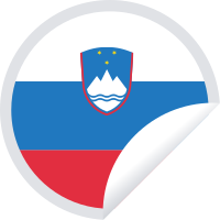 Slovenian flag sticker