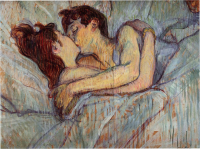 Au lit: le baiser (In Bed: The Kiss)