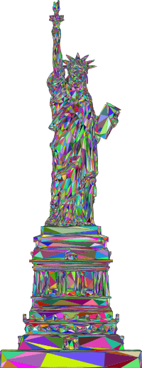 Statue Of Liberty 3D Colorful