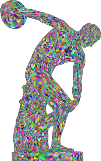 Discobolus 3D Colorful