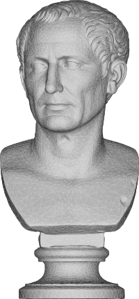 Julius Caesar Bust 3D 2