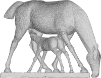 Mare And Foal 3D