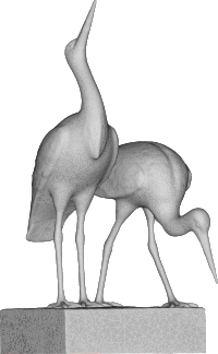 Stork Couple 3D