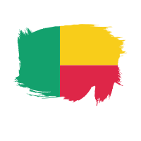 Benin painted flag