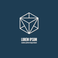 Cube logotype vector design