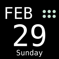 Vector Calendar - Black