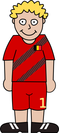 Soccerplayer Belgium 2021