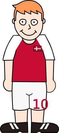 Soccerplayer Denmark 2021