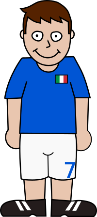 Soccerplayer Itlay 2021