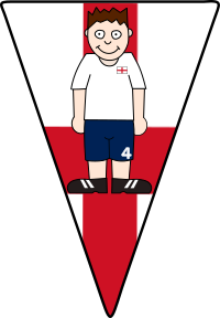 Pennant Soccerplayer England 2021