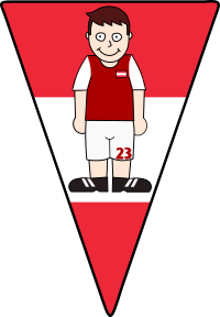 Pennant Soccerplayer Austria 2021