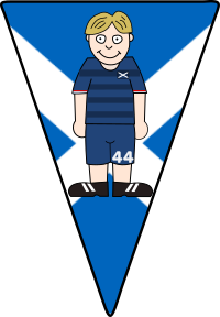 Pennant Soccerplayer Scotland 2021
