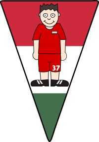Pennant Soccerplayer Hungary 2021