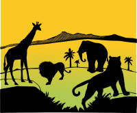 African Safari Scene