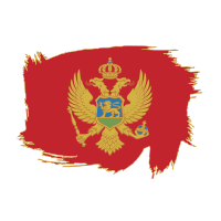 Painted flag of Montenegro