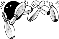 Bowling Ball and Pins