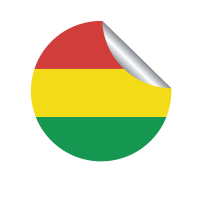 Bolivia national flag sticker