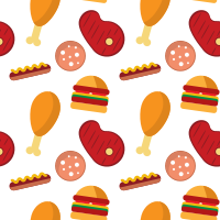Food seamless pattern background