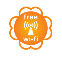 Free Wi-Fi Internet signal sticker