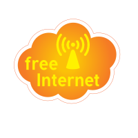 Free Wi-Fi sticker clip art