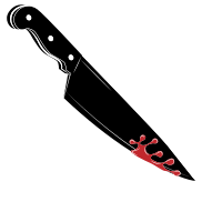 Bloody knife