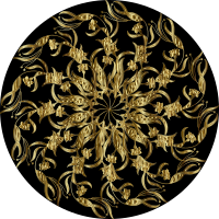Floralriffic Mandala Gold