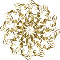 Floralriffic Mandala Gold No BG