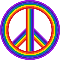 Rainbow Peace Sign