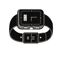 Smartwatch silhouette