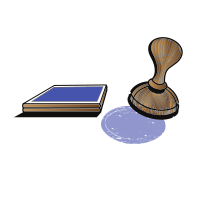 Stamp for documents