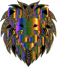Decorative Lion Head Line Art By Alexas_Fotos Chromatique