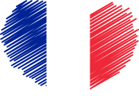 Flag of France heart