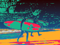 Abstract Surfers