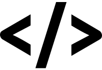 Source Code Icon+LongSlash