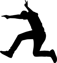 Jumping Man By Steve Halama Silhouette