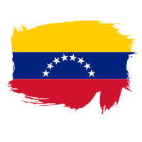 Painted flag of Venezuela
