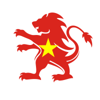 Vietnam flag lion crest