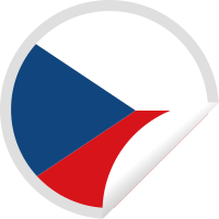 Czech flag sticker