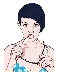 GIRL WITH GLASSES